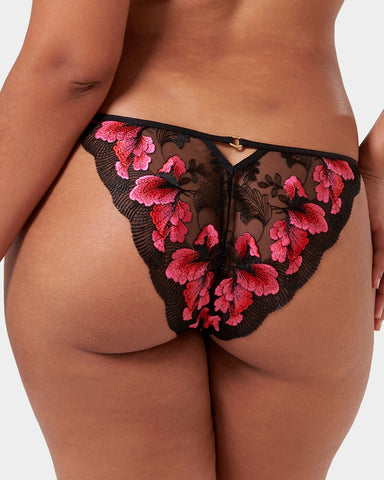 Vivienne Brief Fuchsia Pink/Red/Black