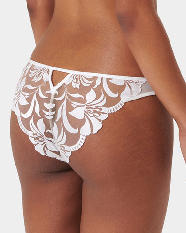 Leonora Brief White/Sheer