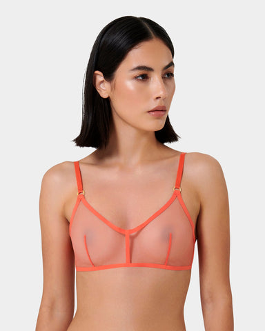 Naomi Soft Bra Hot Coral