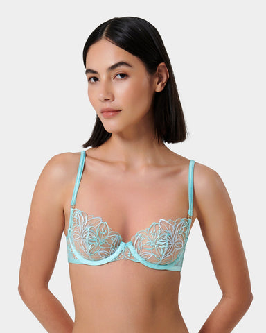 Lilly Wired Bra Island Paradise Blue/Ice Water Blue/Sheer